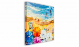 OBRAZ NA PŁÓTNIE 082 Plaża 40x40cm