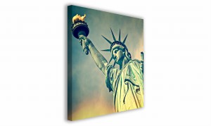 OBRAZ NA PŁÓTNIE 095 Statua Wolności 40x40cm