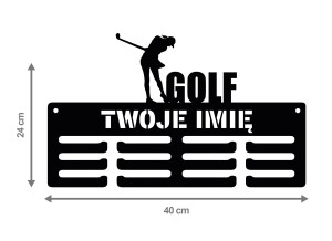 Wieszak na medale GOLF z imieniem 304.2