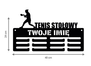 Wieszak na medale TENIS STOŁOWY z imieniem 306.2