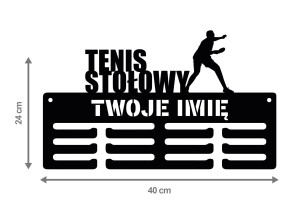 Wieszak na medale TENIS STOŁOWY z imieniem 307.2