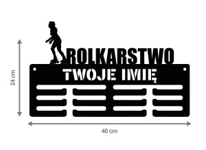  Wieszak na medale ROLKARSTWO z imieniem 311.2
