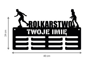  Wieszak na medale ROLKARSTWO z imieniem 312.2