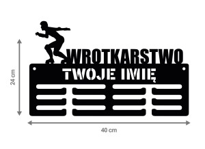  Wieszak na medale WROTKARSTWO z imieniem 314.2