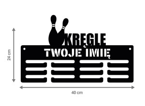 Wieszak na medale KRĘGLE z imieniem 319.2