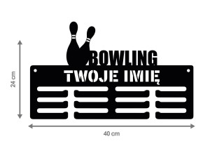  Wieszak na medale BOWLING z imieniem 320.2