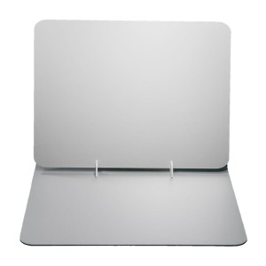 PODKŁAD POD TORT SREBRNY dibond 40x30 cm