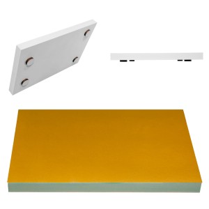 PODKŁAD POD TORT STYRODUR z nóżkami  ZŁOTY 30x20 cm