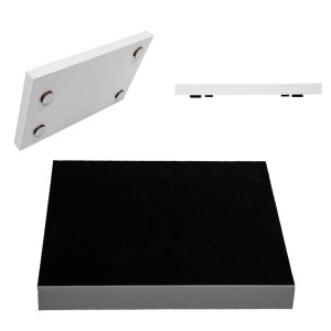 PODKŁAD POD TORT STYRODUR z nóżkami CZARNY 25x25cm 