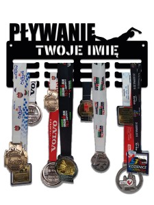 Wieszak na medale  PŁYWANIE 1  twoje imię dowolny tekst   352.2 