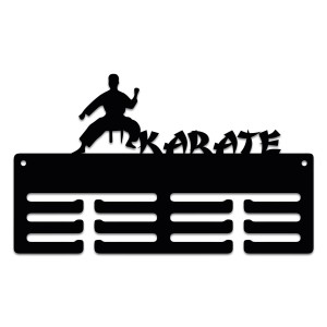 Wieszak na medale  KARATE  twoje imię dowolny tekst  370.2