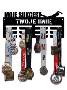 Wieszak na medale MOJE SUKCESY PŁYWANIE  twoje imię  372.2