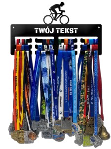 Wieszak na medale ROWER twoje imię dowolny tekst 57.1