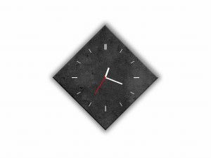 ZEGAR SZKLANY ROMB - Beton