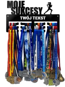 Wieszak na medale MOJE SUKCESY twoje imię dowolny tekst 209.1