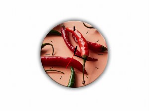 ZEGAR SZKLANY OKRĄGŁY - Chilli