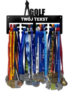 Wieszak na medale GOLF twoje imię dowolny tekst 302.1