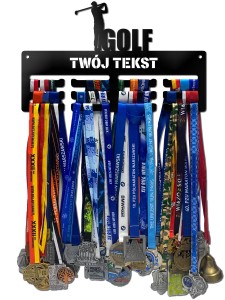 Wieszak na medale GOLF twoje imię dowolny tekst 330.1