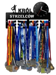 Wieszak na medale z zegarem KRÓL STRZELCÓW 449.1
