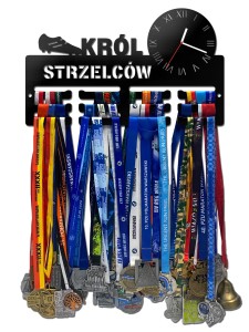 Wieszak na medale z zegarem KRÓL STRZELCÓW 454.1