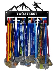 Wieszak na medale GÓRY RUN twoje imię dowolny tekst 79.3