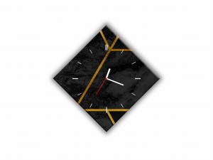 ZEGAR SZKLANY ROMB - Elegancja