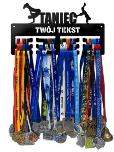 Wieszak na medale TANIEC twoje imię dowolny tekst 278.3