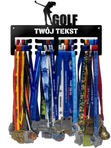 Wieszak na medale GOLF twoje imię dowolny tekst 304.3