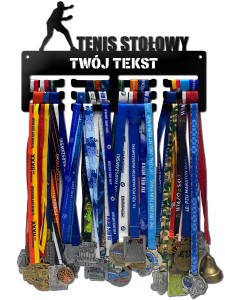 Wieszak na medale TENIS STOŁOWY twoje imię dowolny tekst 305.3