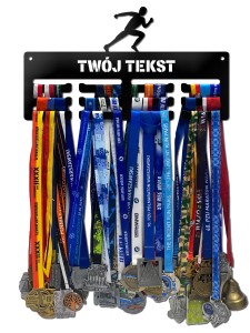 Wieszak na medale BIEGACZ twoje imię dowolny tekst 64.2