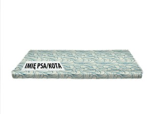 LEGOWISKO DLA ZWIERZĄT Nieb. fale z indywidualnym napisem 80x70cm 036b