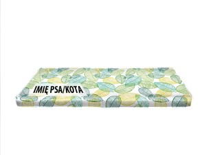 LEGOWISKO DLA ZWIERZĄT Odbicia liści z indywidualnym napisem 80x70cm 037b