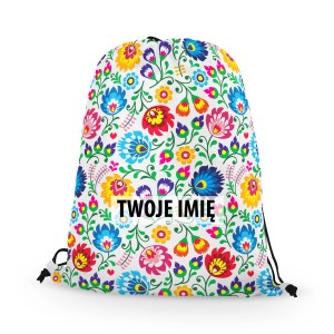 WORKO-PLECAK z Twoim imieniem Łowickie wzory 064