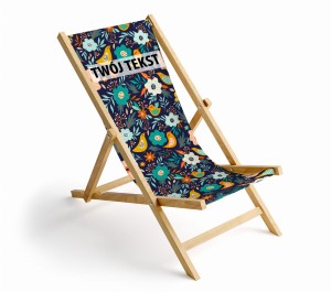 LEŻAK rysunkowe ptaki wśród kwiatów z Twoim tekstem L38