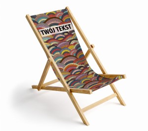 LEŻAK kolorowe fale z Twoim tekstem L41