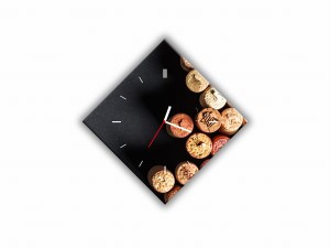 ZEGAR SZKLANY ROMB - Korki 