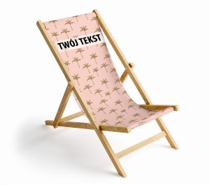 LEŻAK złote palmy z Twoim tekstem L50