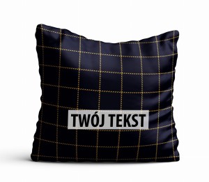 Poduszka Dekoracyjna KRATA  z Twoim napisem KR04
