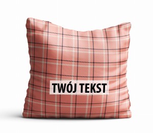 Poduszka Dekoracyjna KRATA  z Twoim napisem KR07