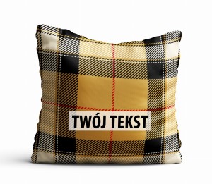 Poduszka Dekoracyjna KRATA  z Twoim napisem KR08