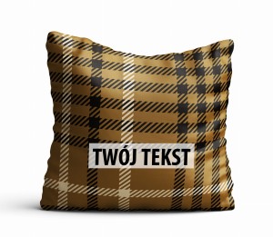 Poduszka Dekoracyjna KRATA  z Twoim napisem KR18