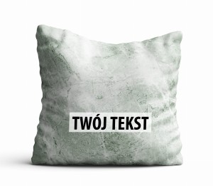 Poduszka Dekoracyjna MARMUR  z Twoim napisem M10