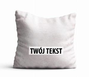 Poduszka Dekoracyjna MARMUR  z Twoim napisem M11