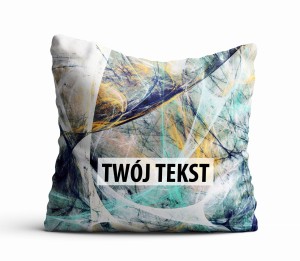 Poduszka Dekoracyjna MARMUR  z Twoim napisem M13