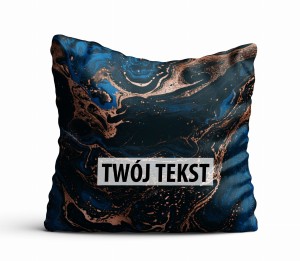 Poduszka Dekoracyjna MARMUR  z Twoim napisem M14