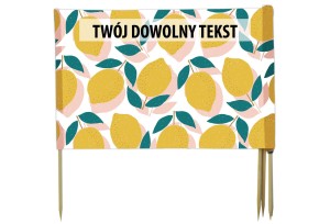 PARAWAN PLAŻOWY Cytrynki z indywidualnym  napisem 8 PANELI 13.8