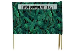 PARAWAN PLAŻOWY Dżungla z indywidualnym  napisem 5 PANELI 23.5