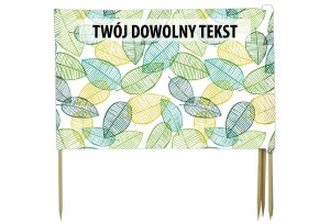 PARAWAN PLAŻOWY Listki z indywidualnym napisem 5 PANELI 45.5