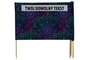 PARAWAN PLAŻOWY Mandala z indywidualnym napisem 4 PANELE 51.4