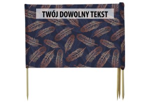 PARAWAN PLAŻOWY Miedziane pióra z indywidualnym napisem 3 PANELE 52.3